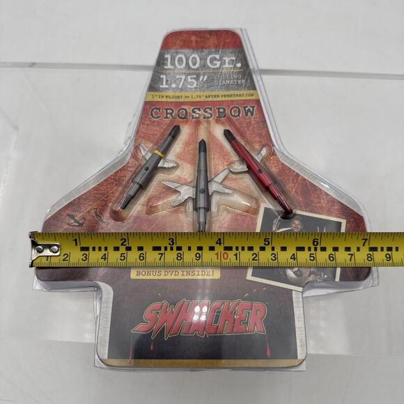 Swhacker CROSSBOW #219 Expandable 2-Blade Mechanical Broadhead 100 Grain 1.75"👇 - Picture 10 of 11